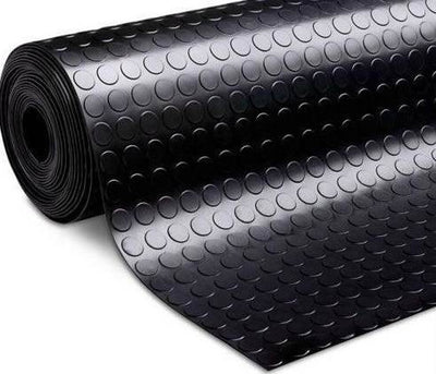 Round Dot Anti-Slip Rubber Flooring Roll – Durable, Waterproof & Oil-Resistant Mat for Garages, Workshops & Industrial Use – Heavy-Duty Safety Flooring