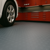 Non-Slip Rubber Flooring Roll Cut Lengths – Heavy-Duty Studded Penny Pattern Mat for Garages, Gyms & Workshops – Waterproof & Easy to Clean