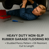 Non-Slip Rubber Flooring Roll Cut Lengths – Heavy-Duty Studded Penny Pattern Mat for Garages, Gyms & Workshops – Waterproof & Easy to Clean