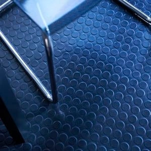 Oil-Resistant Rubber Flooring Linear Metre – Heavy-Duty Studded Non-Slip Mat for Garages, Workshops & Industrial Use – Waterproof & Easy to Clean