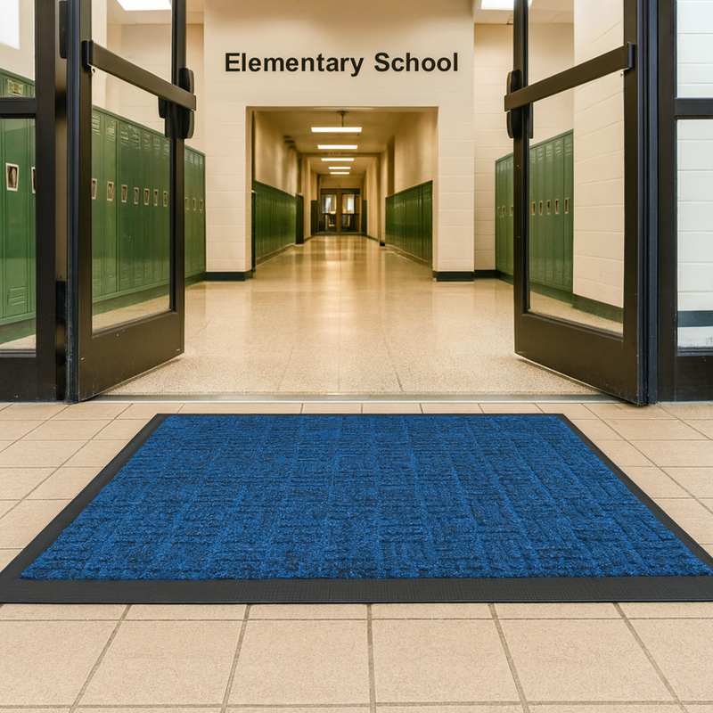 Rubber Barrier Entrance Mats – Heavy-Duty Moisture & Dirt-Trapping Mats for Indoors & Outdoors | Non-Slip, Bevelled Safety Edges | Charcoal, Red, Brown, Navy