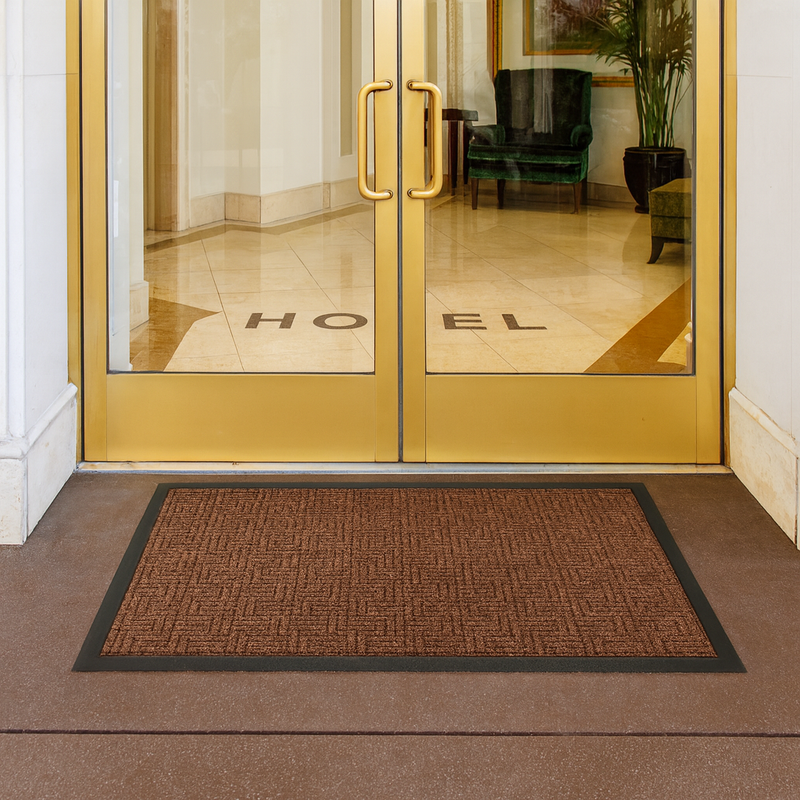 Rubber Barrier Entrance Mats – Heavy-Duty Moisture & Dirt-Trapping Mats for Indoors & Outdoors | Non-Slip, Bevelled Safety Edges | Charcoal, Red, Brown, Navy