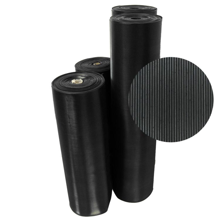 Rubber Matting Fine Ribbed Linear Meter - Rubber Floorings