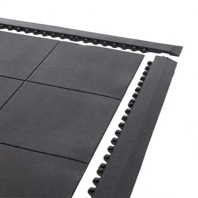 Heavy-Duty Black Playground TilesT ested – Shock-Absorbing Rubber Safety Flooring, Non-Slip Outdoor & Indoor Play Area Protection, Weatherproof