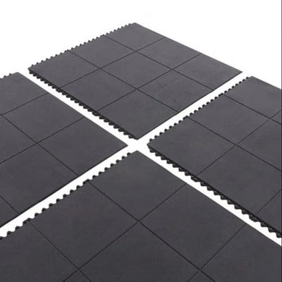 Heavy-Duty Black Playground TilesT ested – Shock-Absorbing Rubber Safety Flooring, Non-Slip Outdoor & Indoor Play Area Protection, Weatherproof