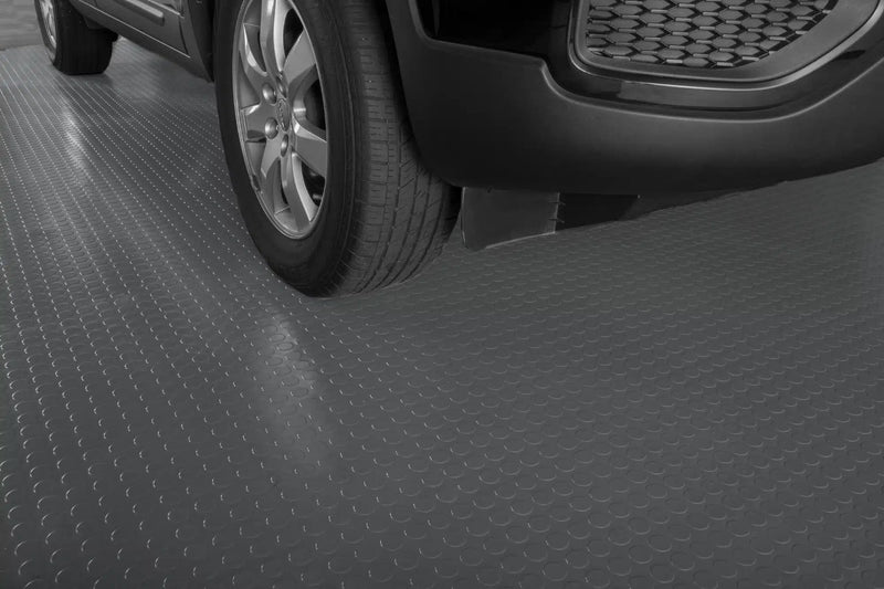 Oil-Resistant Rubber Flooring Linear Metre – Heavy-Duty Studded Non-Slip Mat for Garages, Workshops & Industrial Use – Waterproof & Easy to Clean