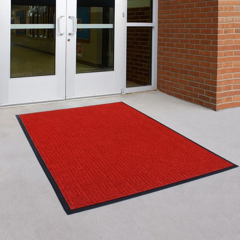 Rubber Barrier Entrance Mats – Heavy-Duty Moisture & Dirt-Trapping Mats for Indoors & Outdoors | Non-Slip, Bevelled Safety Edges | Charcoal, Red, Brown, Navy