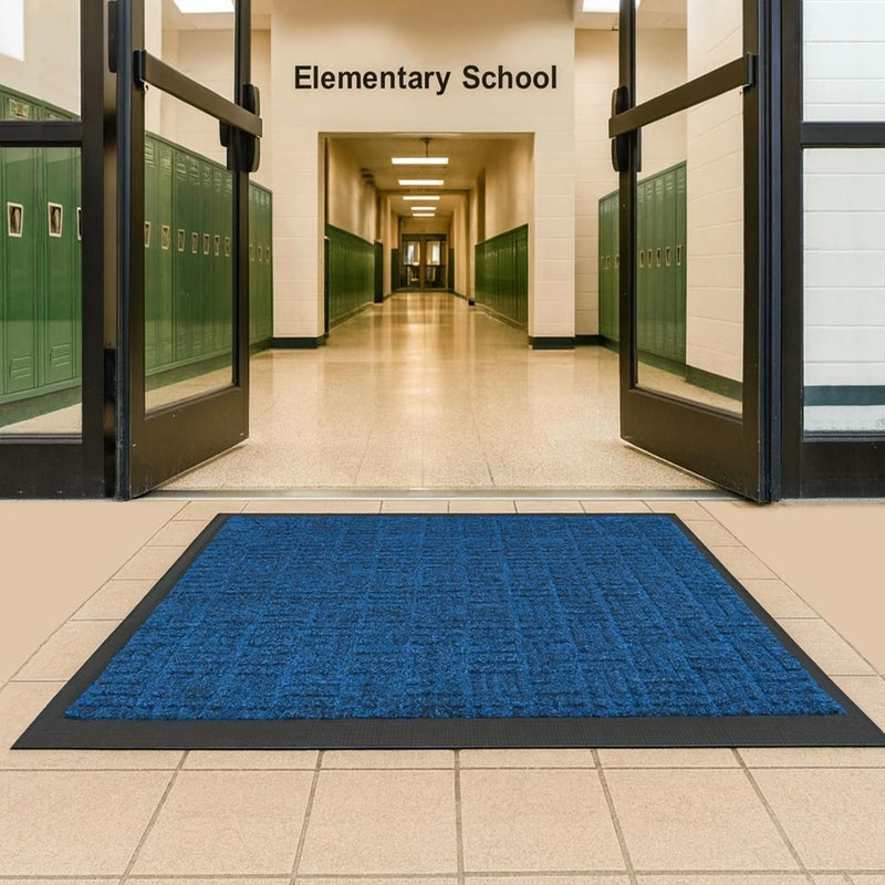 Rubber Barrier Entrance Mats – Heavy-Duty Moisture & Dirt-Trapping Mats for Indoors & Outdoors | Non-Slip, Bevelled Safety Edges | Charcoal, Red, Brown, Navy