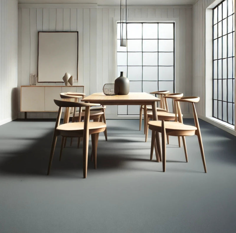 Flora Vinyl Flooring Roll – Durable Stone Grey, Eco-Friendly, 2m Wide - Linear Metre