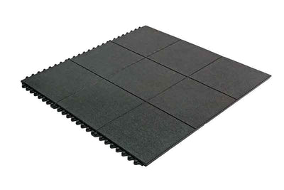 Heavy-Duty Black Playground TilesT ested – Shock-Absorbing Rubber Safety Flooring, Non-Slip Outdoor & Indoor Play Area Protection, Weatherproof