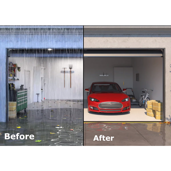 Garage Door Water Barrier Seal Kit High - Effective Flood Protection Solution for Garage Entrances