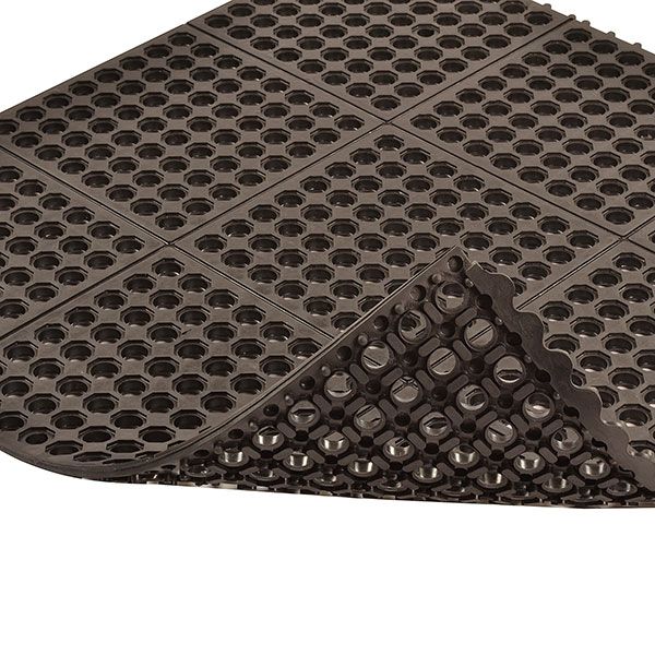 Dark Slate Gray Rubber Matting For Decking With Drainage Holes