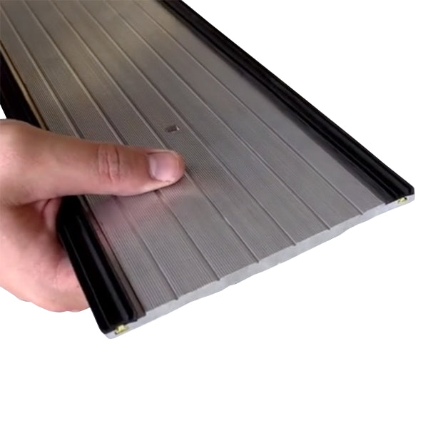 Heavy-Duty Aluminium Threshold Seal for Garage – Stops Water, Dirt, Pests