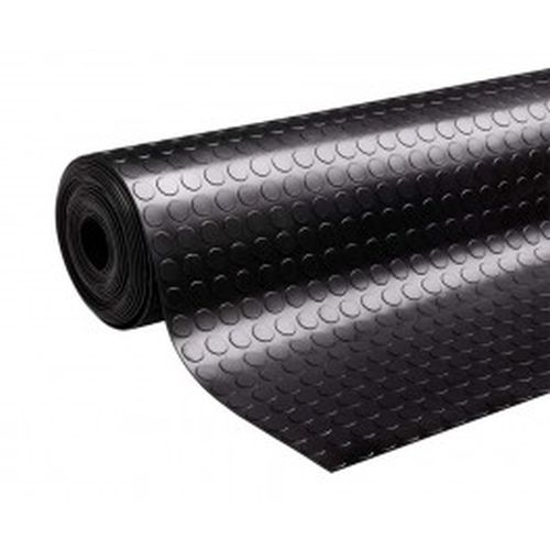 Non Slip Rubber Flooring Rolls Studded Dot Penny Pattern Heavy Duty Rolls Cut Lengths - Rubber Floorings