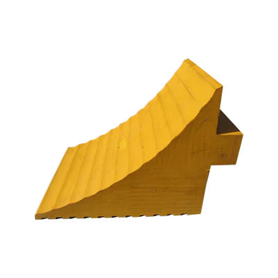 Yellow Wheel Chock - 280 x 196 x 186mm