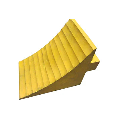 Yellow Wheel Chock - 280 x 196 x 186mm