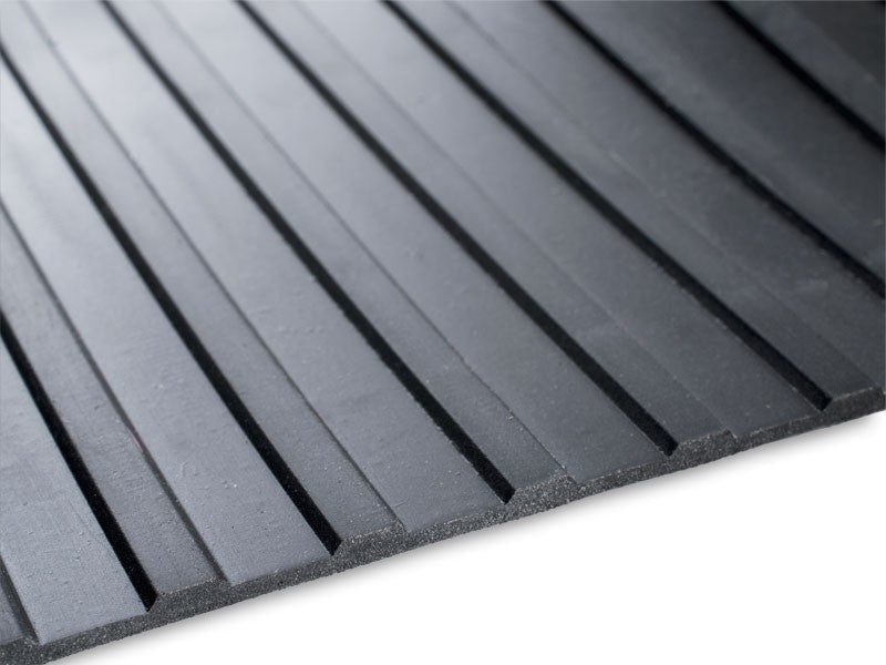 Rubber Flooring Anti Slip Heavy Duty Flat Ribbed