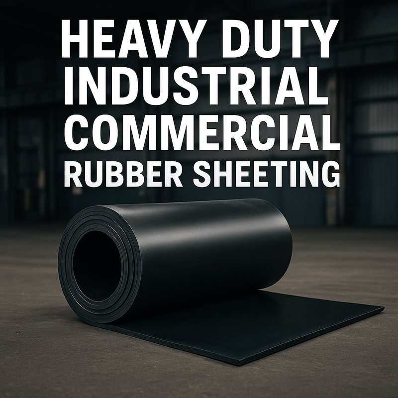 Black Industrial Rubber Sheet – Cut to Length | SBR | Heavy-Duty, Durable, Multi-Purpose