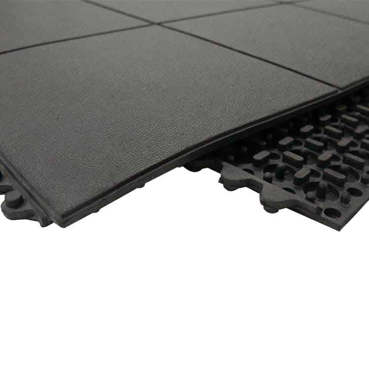 PVC Free Solid Interconnecting Garage Tiles - Rubber Co