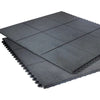 Heavy Duty Safety-Tested Black Playground Tiles for Play Areas