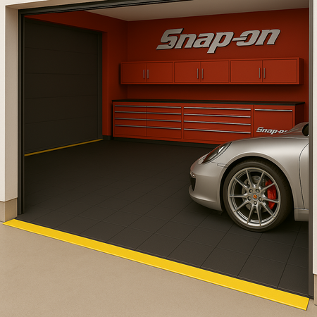 Heavy-Duty Rubber Garage Floor Tiles – Interlocking, Slip-Resistant, Shock-Absorbing, Oil & Water Resistant – Ideal for Garages, Gyms, Workshops & More