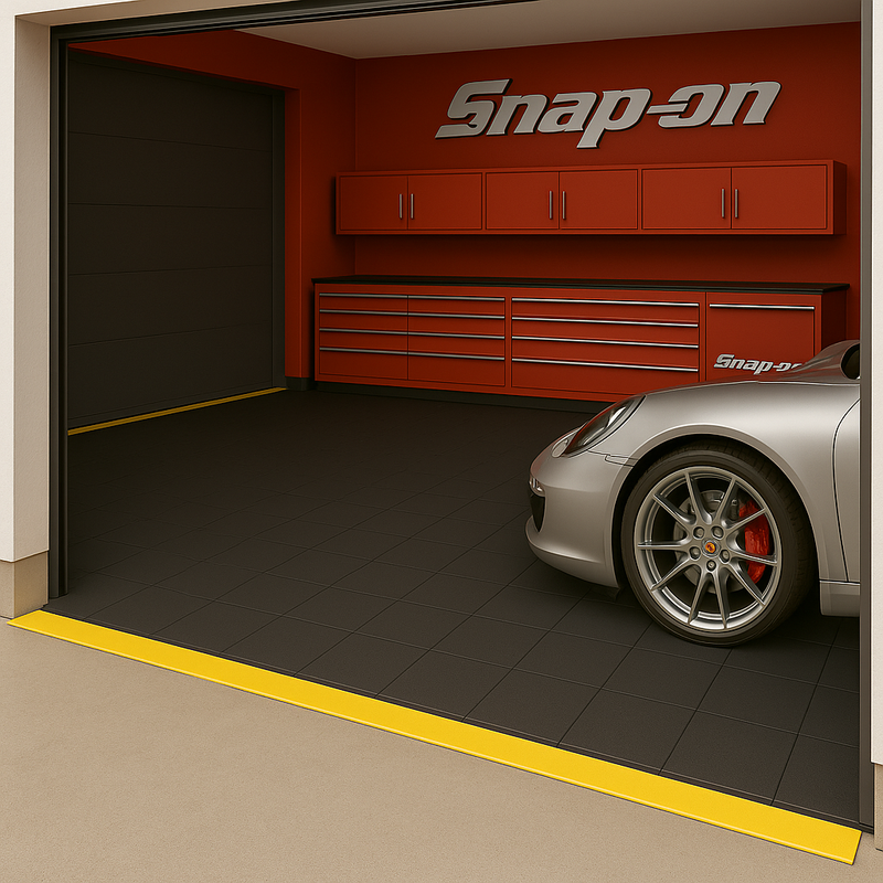 Heavy-Duty Rubber Garage Floor Tiles – 16mm Thick, Non-Slip, Shock-Absorbing Interlocking Mats for Gym, Workshop & Garage – Durable & Easy to Install