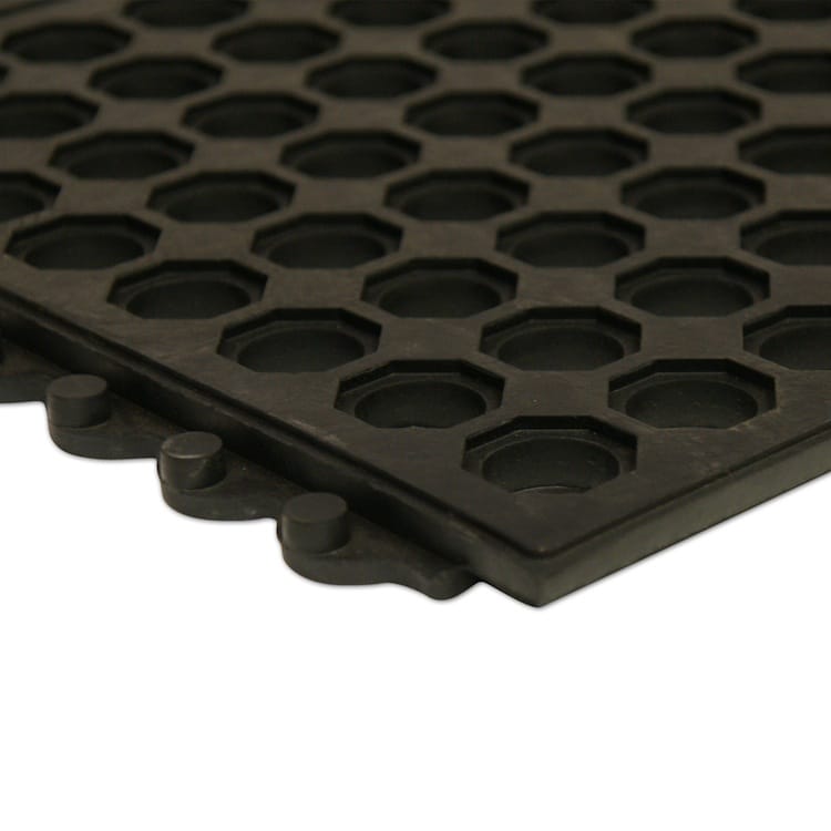Rubber Matting For Decking With Drainage Holes - Rubber Floorings
