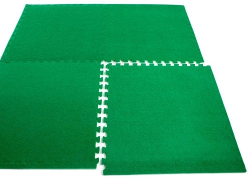 Interlocking Artificial Grass Tiles - Rubber Floorings