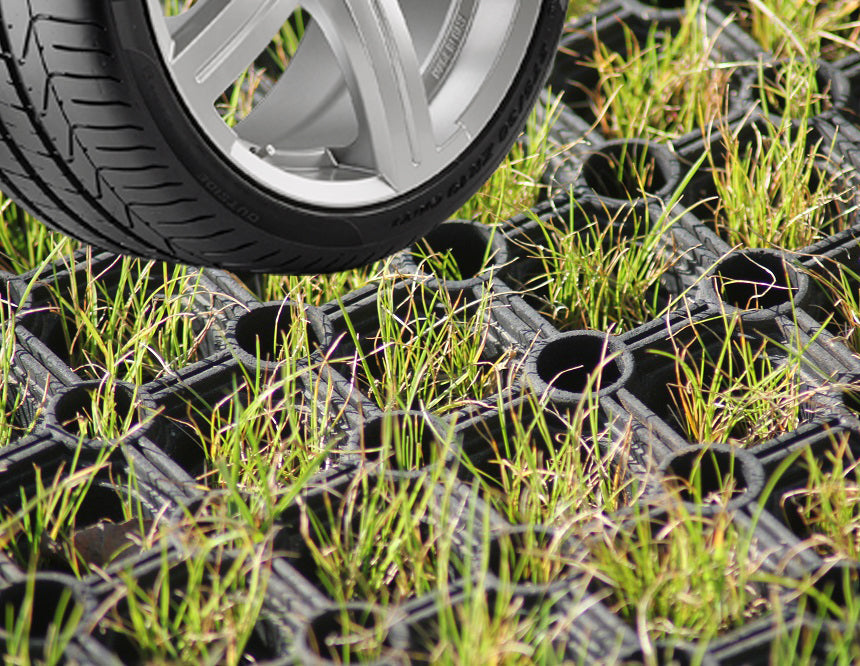 Heavy Duty Rubber Grass Mats for Car Parks